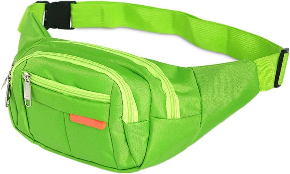 Cooliya Fanny Pack, Fashion Waist Pack Waist Bag Bum Bag Travel Pouch Sports Bag for Rave, Festival, Party, Travel (Green)