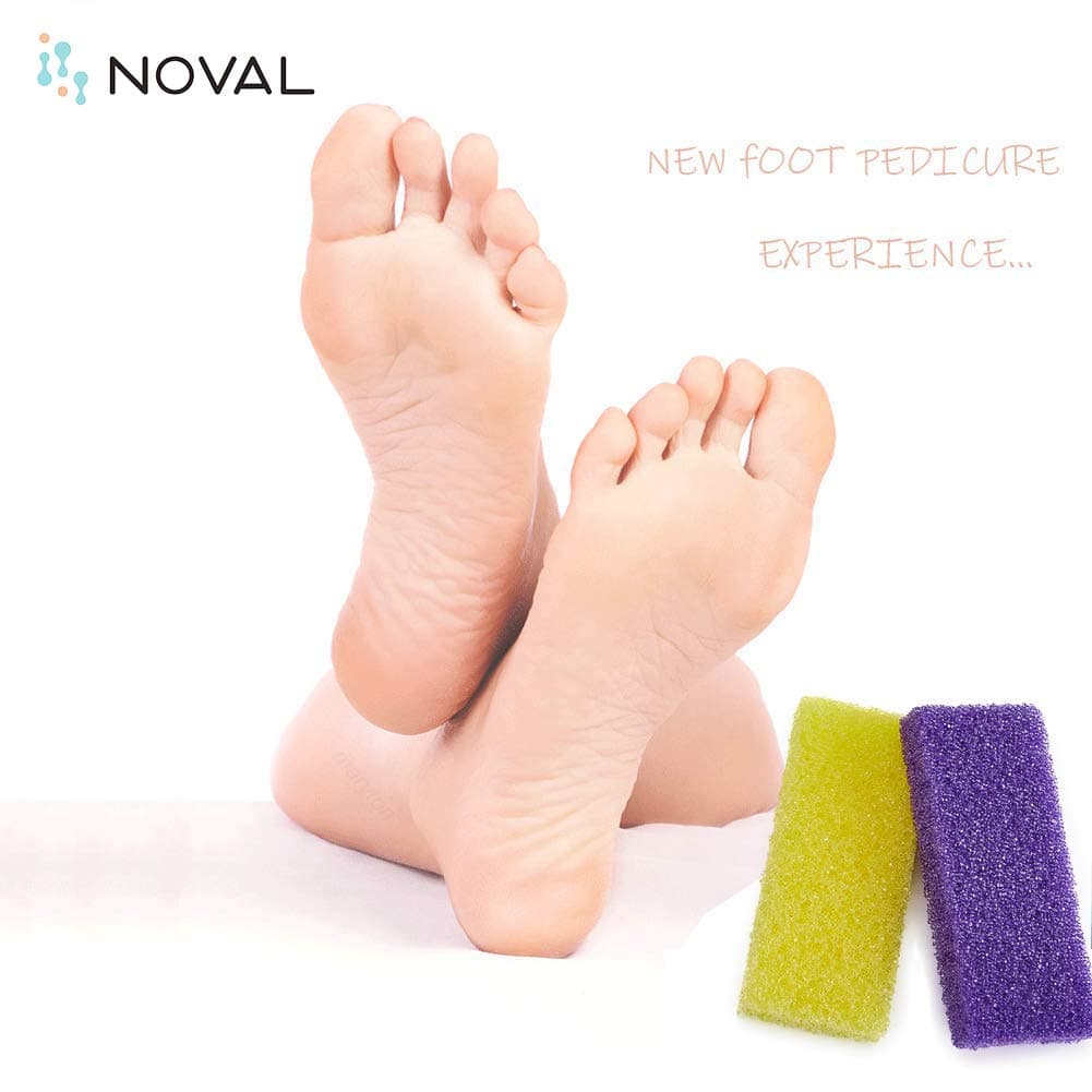 Disposable Pedicure Scrubber Callus Remover Pumice Stone for Foot Care Yellow Coarse, 40 PCS