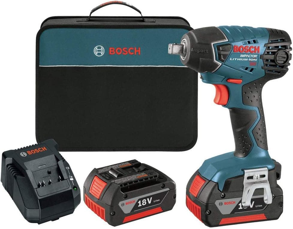 Bosch 24618-01-RT 18V Cordless Lithium-Ion 1/2 in. Impact Wrench (Renewed)