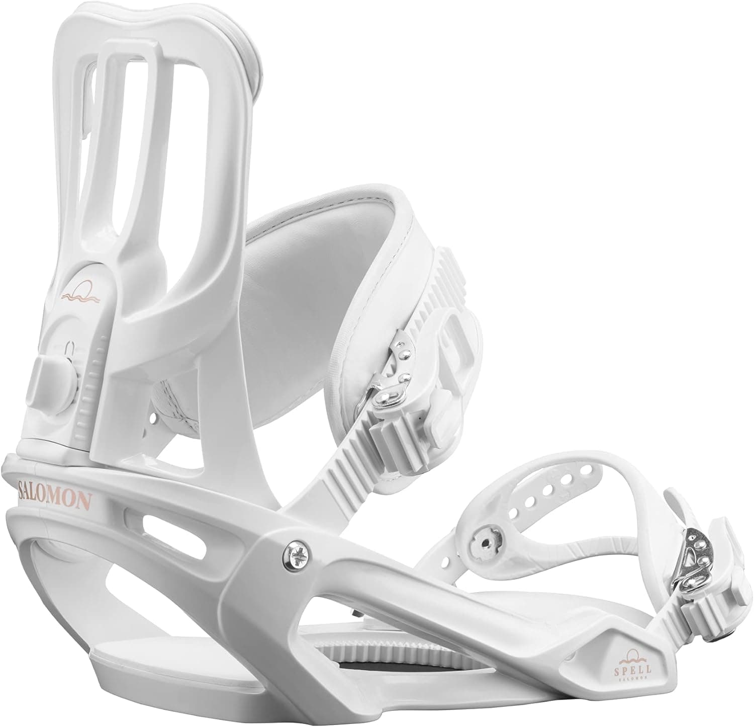 Salomon Spell Womens Snowboard Bindings White Sz M (8-10.5)