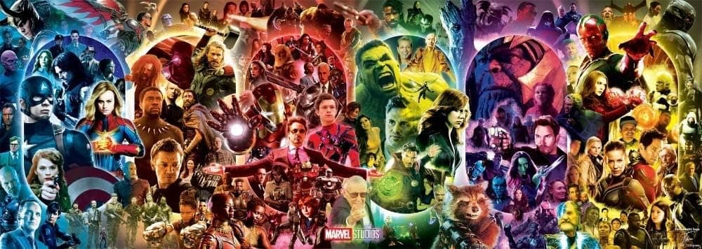 HNTHBZ Fashion Canvas Poster The Infinity Saga - Marvel Cinematic Universe Wall Art Avengers Endgame Silk Printed for Room Decor Painting (Size (Inch) : 24x67 inch No Framed)