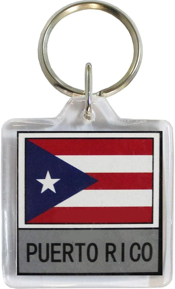 Flagline Puerto Rico - Country Lucite Key Ring