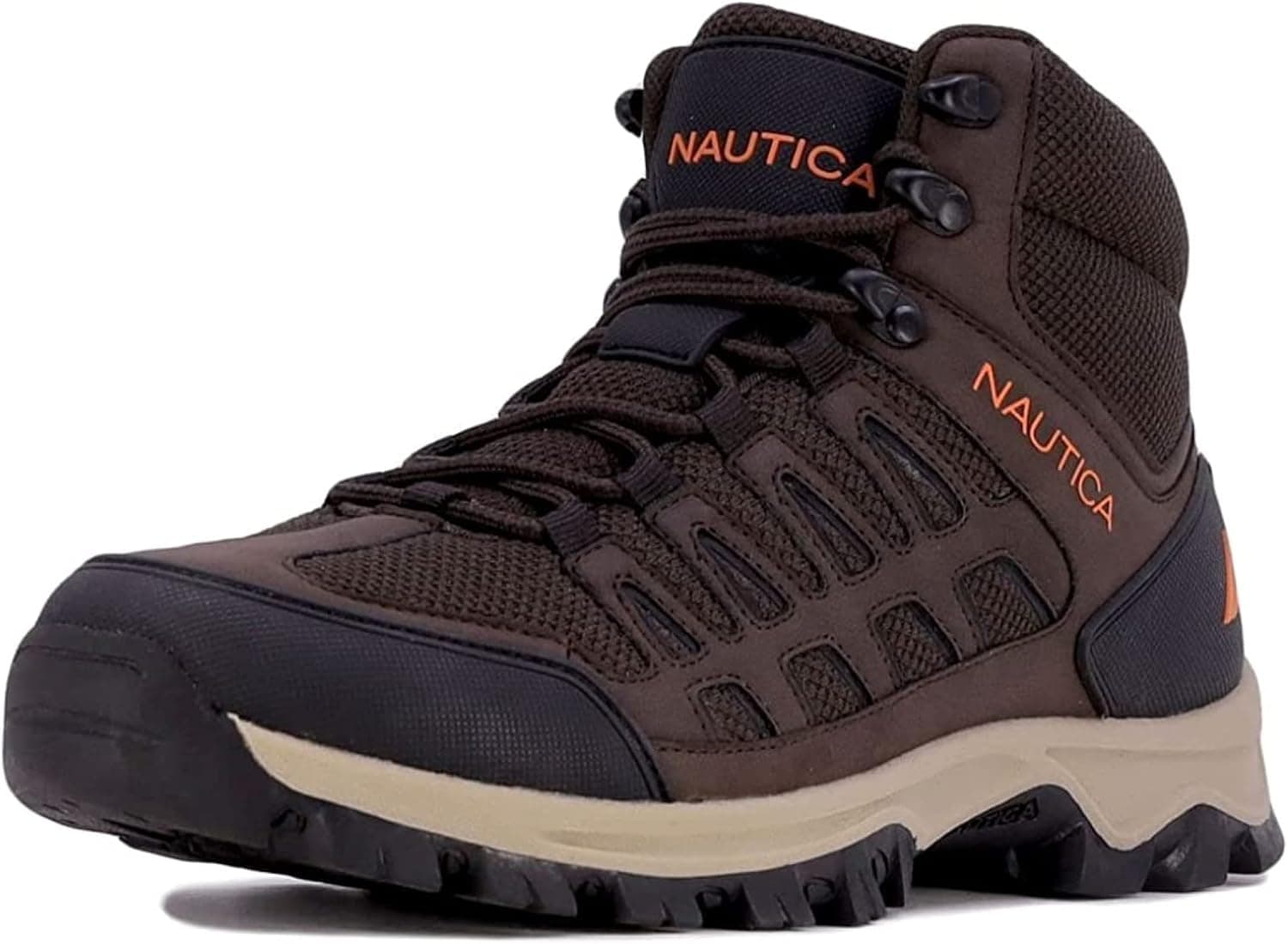 Nautica Mens Hiking Work Boots Ankle High Outdoor Trekking High Top Shoes
