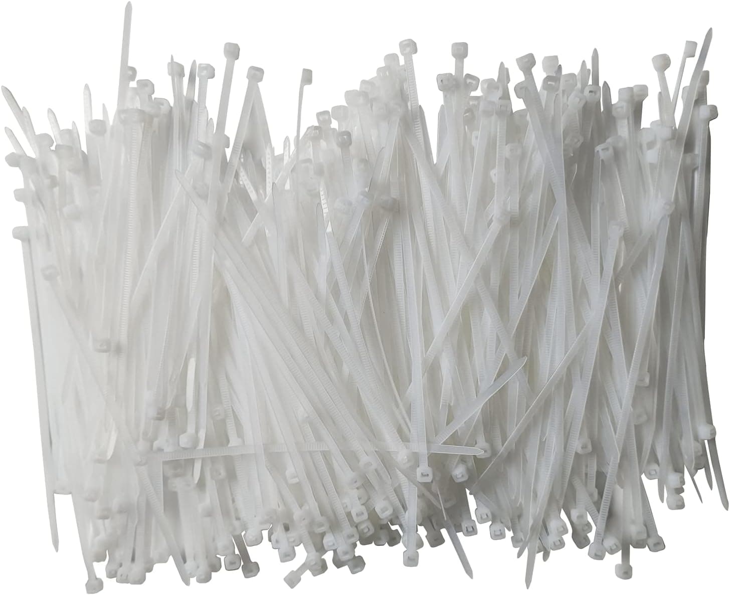 Zip Ties 4 inch 1000 pcs Cable Zip Ties with 18 Pounds Tensile Strength, White Cable Ties, Self-Locking Nylon Tie Wraps for Indoor and Outdoor (4 inch 1000 pcs, White)