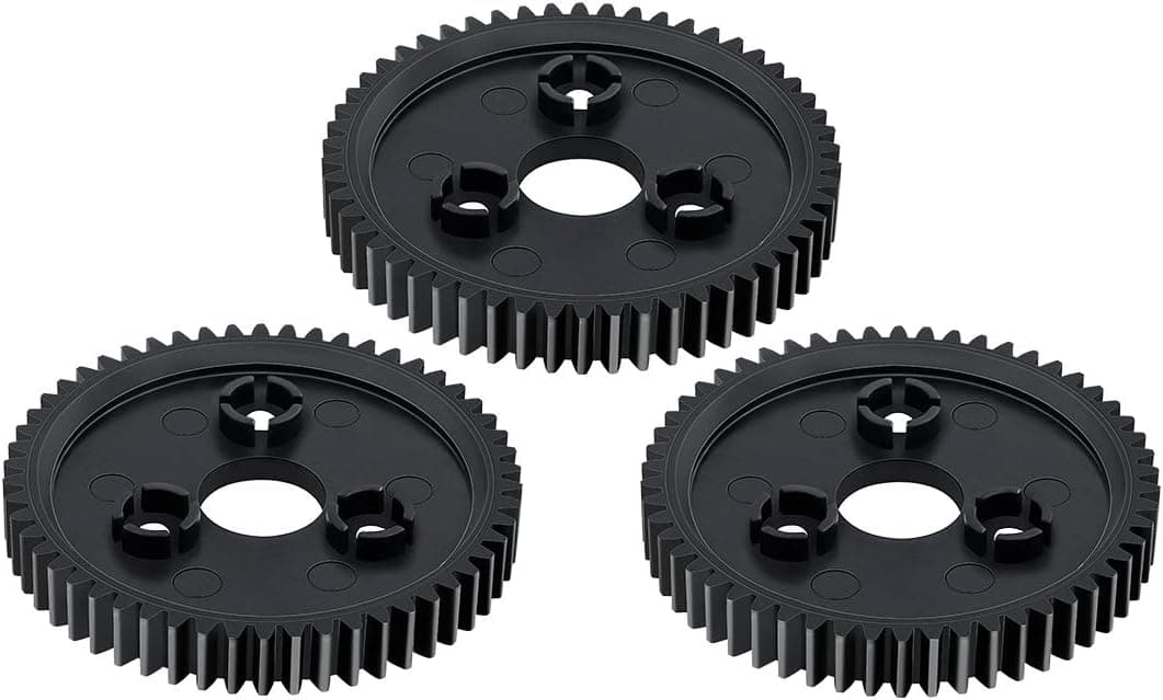 Livtor 3 Pcs 3956 54T 0.8 32 Pitch Spur Gear Compatible with Traxxas, Slash, Stampede 4x4 VXL, Rally VXL
