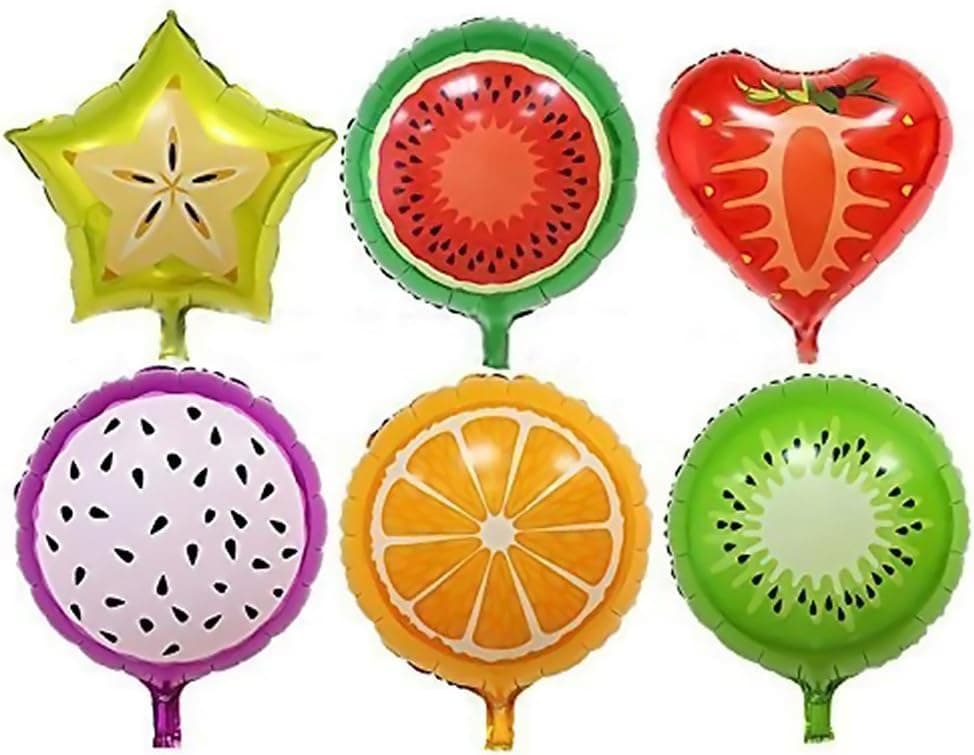 Fruit Helium Foil Balloons,Different Shaped Fruit Helium Foil Balloons Birthday Valentine's Day Party Wedding Supply 18",12 PCS