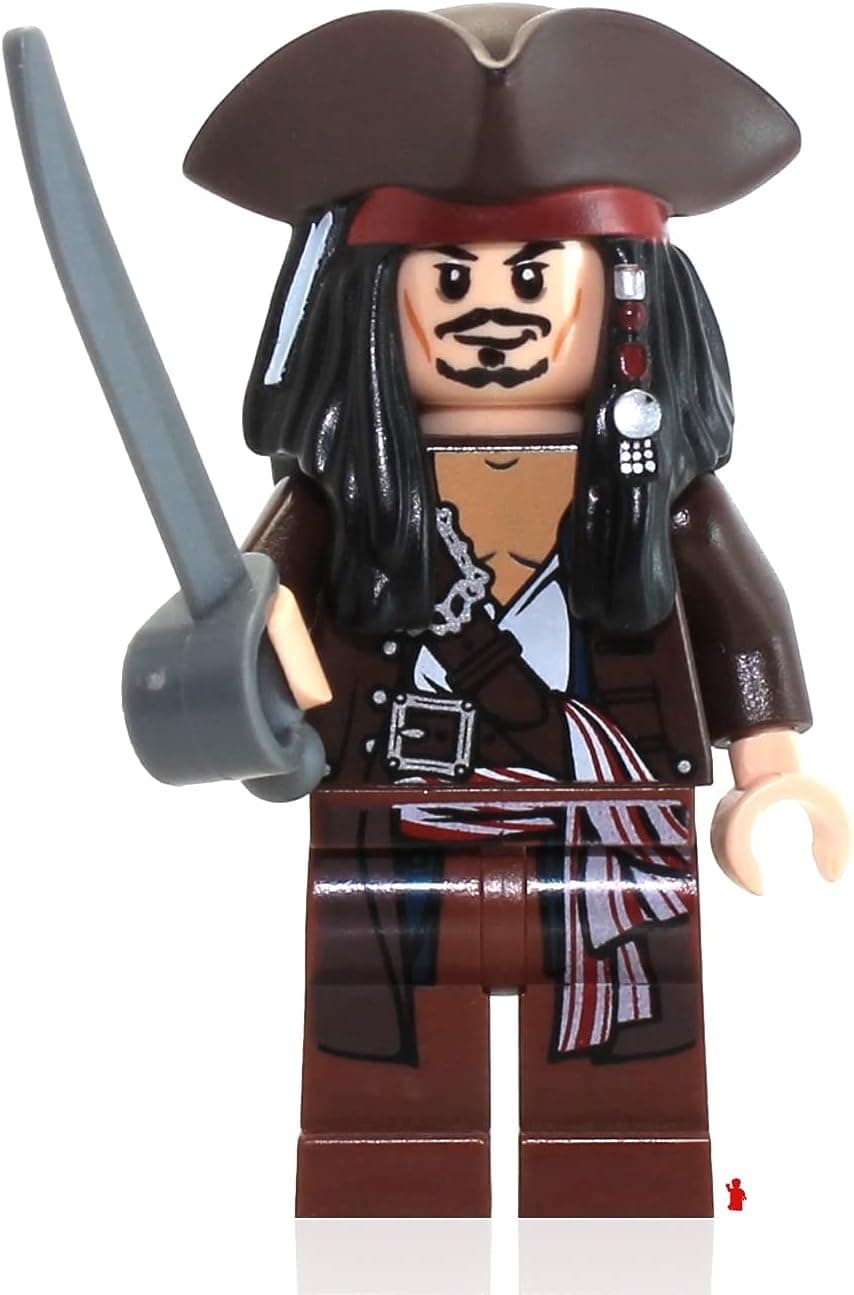 LEGO Pirates of the Caribbean Minifigure - Captain Jack Sparrow (Hat and Jacket)