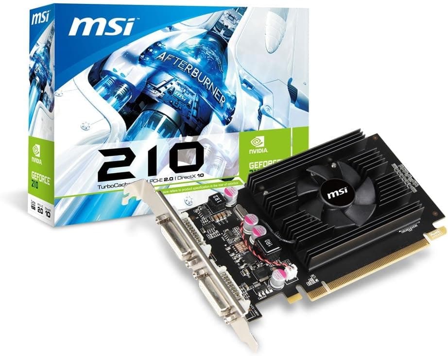 MSI NVIDIA GeForce 210, 512MB DDR2, PCI Express 2.0 Graphics Card N210-512D2