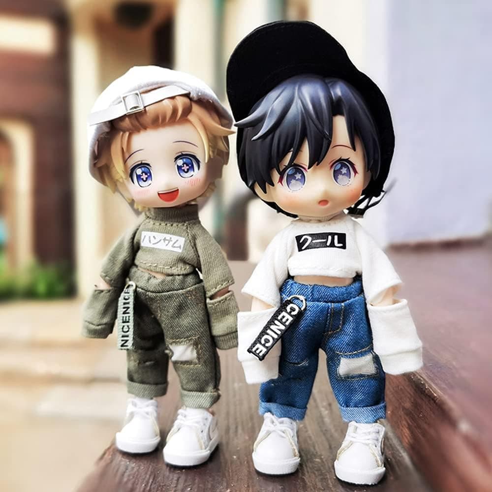 XiDonDon BJD Doll Clothes Fashion Top for OB11,Molly Gsc,1/12bjd Doll 11cm Body Clothes Doll Accessories Toys (Green)
