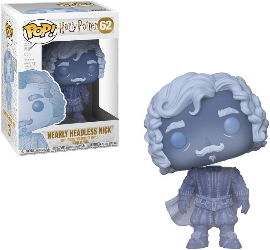 Funko POP!: Harry Potter - Nearly Headless Nick (Blue Translucent), Multicolor
