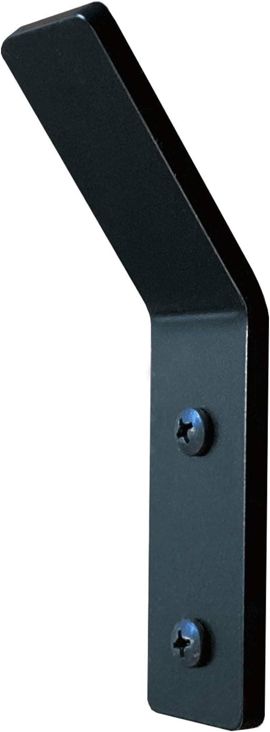 ONOW GenericABCDEFG Modern Tilted Hook - Industrial, Farmhouse, Black Hook, Steel Wall Hook, Coat Hooks, Utility Hook