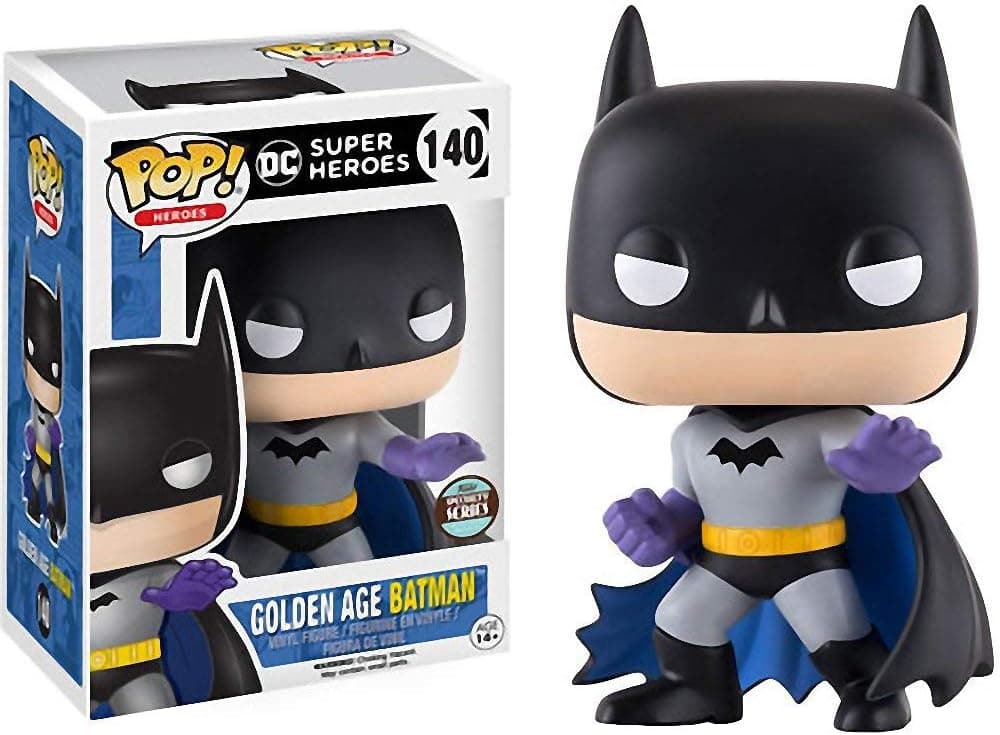 Funko Golden Age Batman (Specialty Series): Batman x POP! Heroes Vinyl Figure & 1 PET Plastic Graphical Protector Bundle [11436 - B]