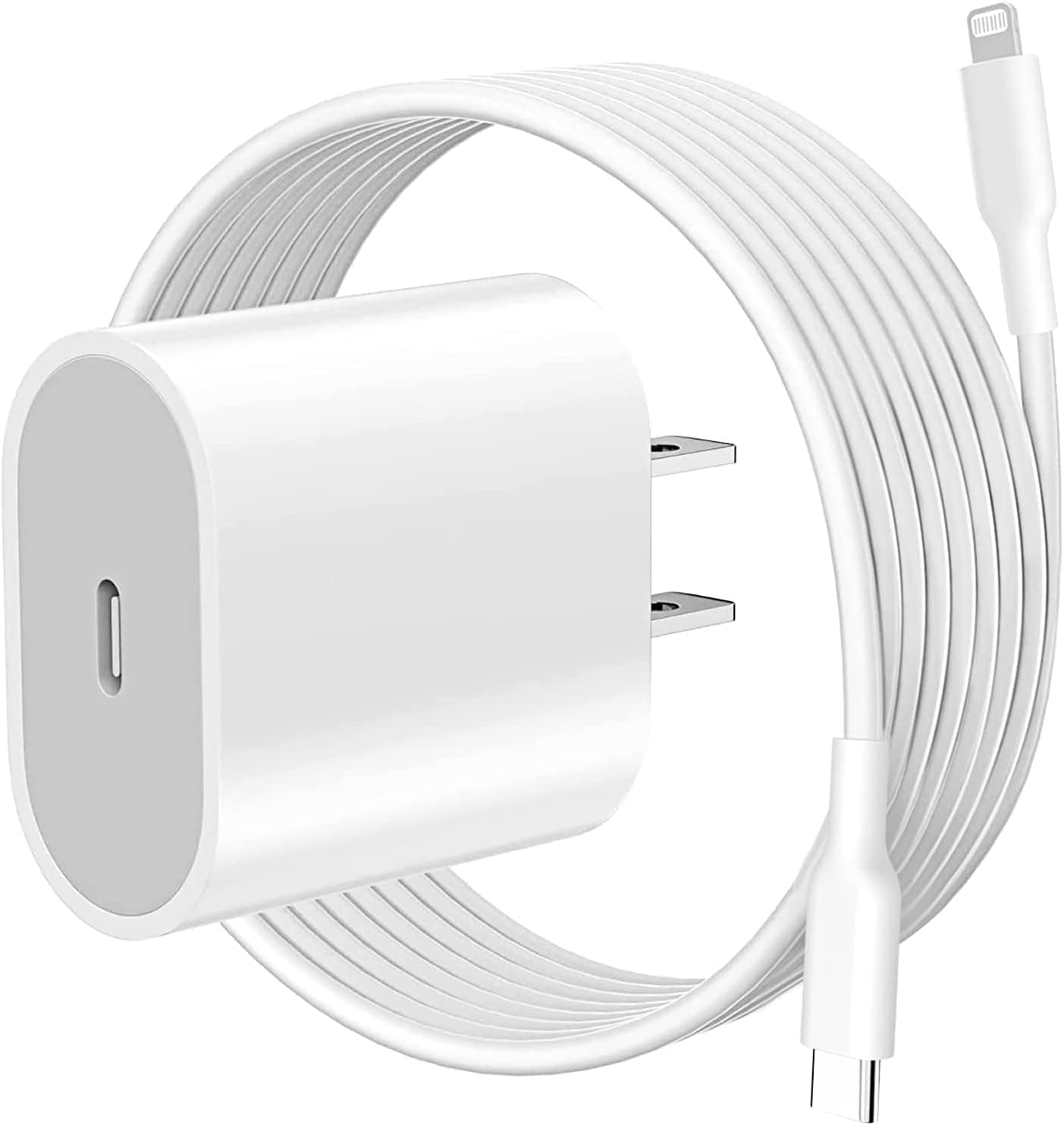 [Apple MFi Certified] iPhone 11 12 13 Fast Charger, 20W PD USB C Wall Charger Block with 6ft USB-C to Lightning Cable for iPhone 13/13Pro/13 Mini/12/12 Pro Max/11/11Pro/XS/XR/X/AirPods