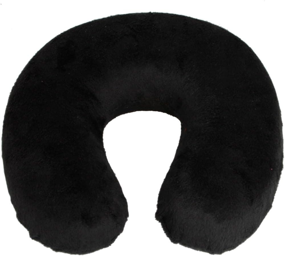 Black Comfortable U Shaped Memory Foam Neck Head Support Rest Travel Pillow U-Shaped