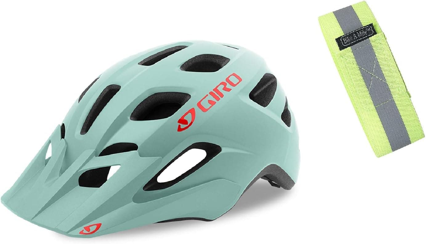 Giro Bike Helmet Set - Giro Helmet Fixture MIPS Bike Helmet - with Reflective Armband (Matte Frost + Reflective Armband, Universal Adult)