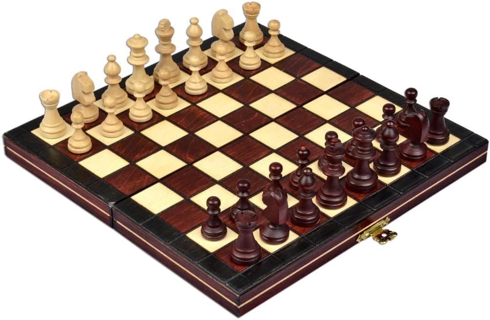 Continental Portable Magnetic Chess Set - Handcrafted in Poland, Small