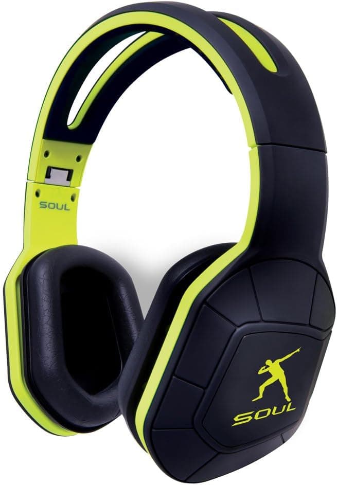 Soul Combat+ Ultimate Active Performance Over-Ear Headphones (Bolt Green)
