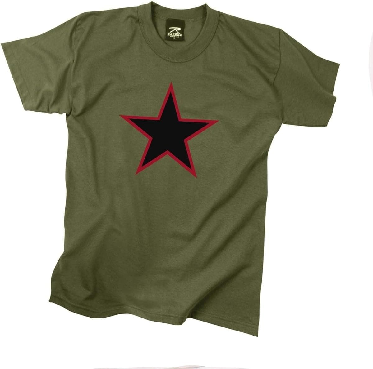 Rothco China Red Star T-Shirt, Olive Drab, Medium