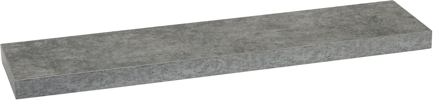 Household Essentials Floating Shelf for Wall Rustic Slate Concrete Finish