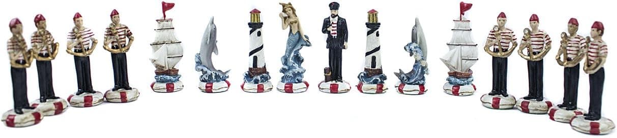 Luxury Nautical Chess Set Rasin Home Decor Table Decoration [Ship to US Only]