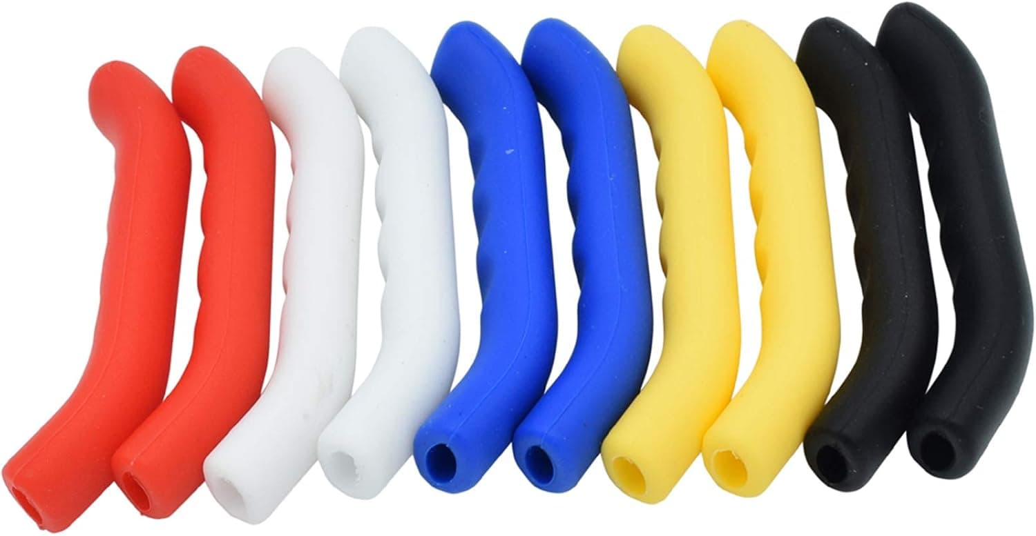 JooFn 5 Pairs Anti-Slip Brake Handle Silicone Sleeve Mountain Road Bike Dead Fly Universal Type Brake Lever Protection Cover