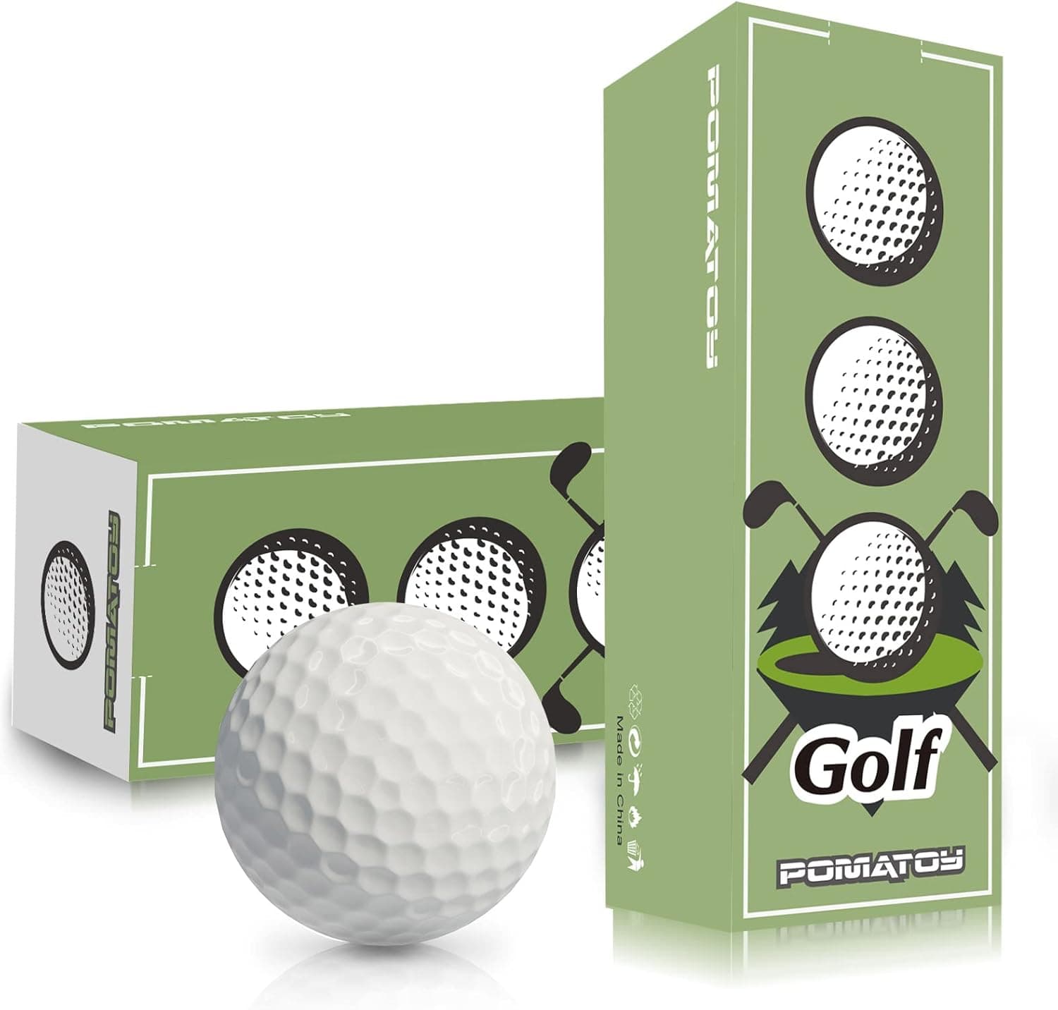 Pomatoy Golf 2022 Chrome Soft Golf Balls