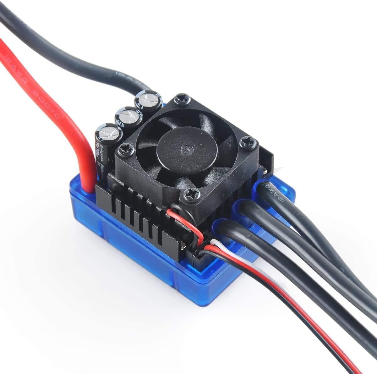 RCruning 120A Brushless ESC Electric Speed Controller with 6.1V/3A BEC for 1/8 1/10 RC Car Track