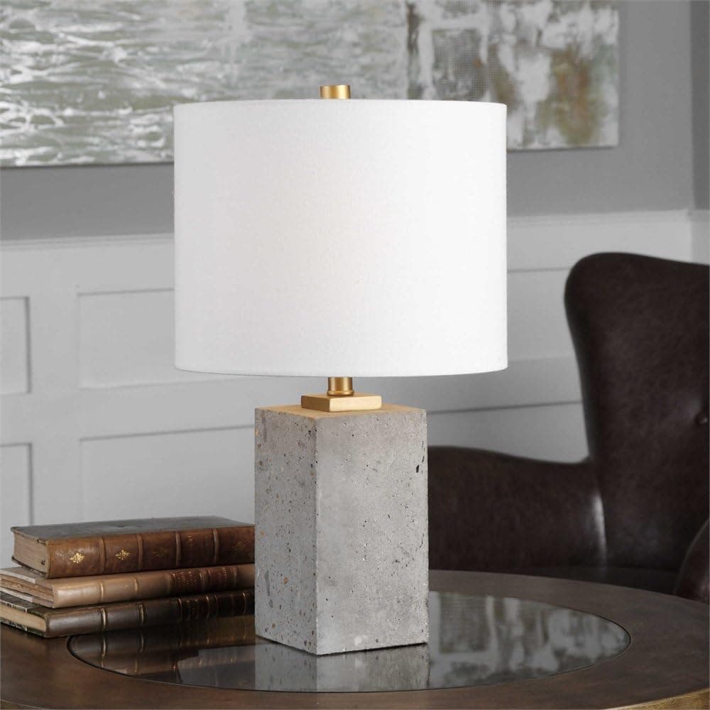 Drexel Concrete Block Lamp Designed by Grace Feyock