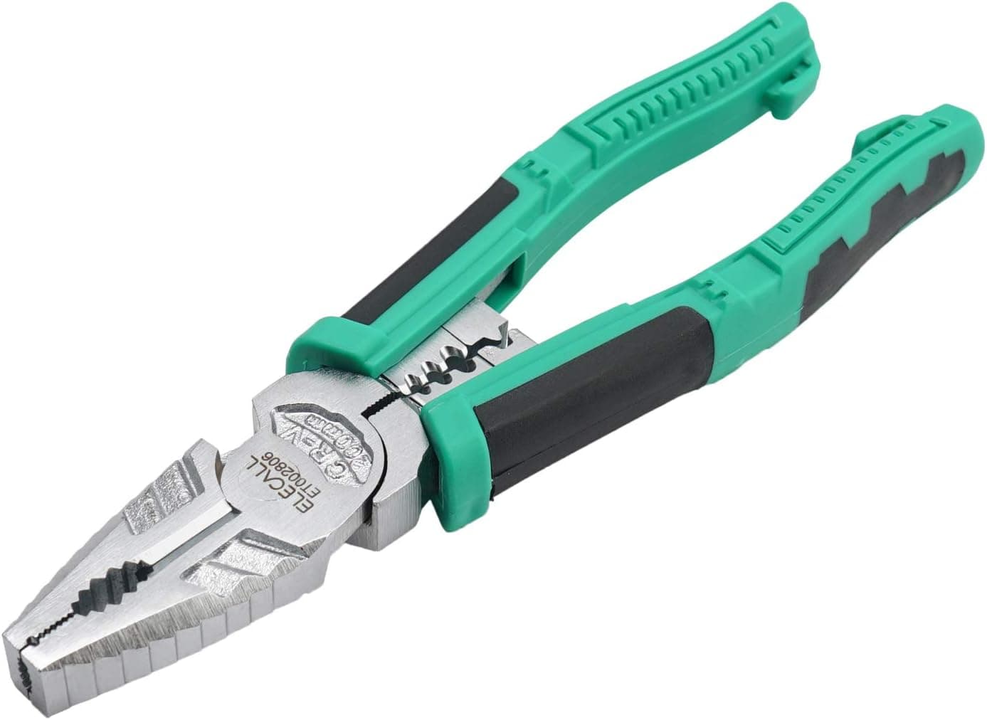 Combination Side Cutting Pliers with Crimper 8" Snap Ring Wire Cutting Pliers with Wire Stripper Function CRV Industrial Wire Cutter Heavy Duty Vice