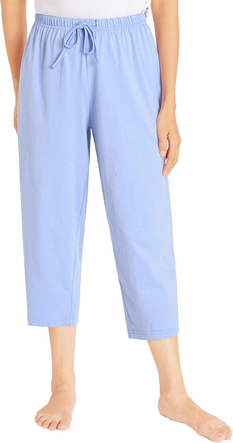 Latuza Women's Cotton Capri Pants Sleep Capris