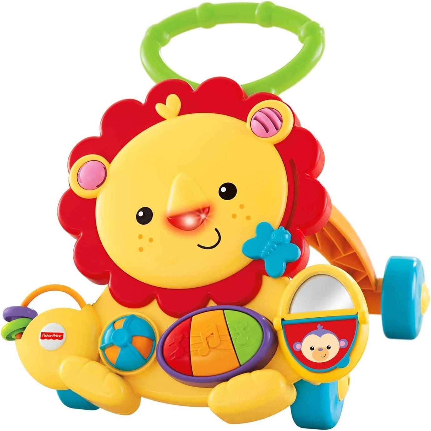 Fisher-Price Baby & Toddler Toy Musical Lion Walker Push Along with Lights Sounds & Developmental Activities for Ages 6+ Months [Amazon Exclusive]