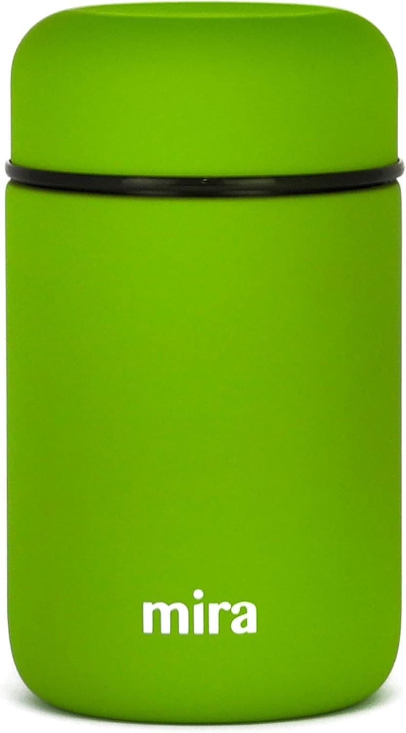 MIRA Lunch, Food Jar - Vacuum Insulated Stainless Steel Lunch Thermos - 13.5 oz - Cactus Green