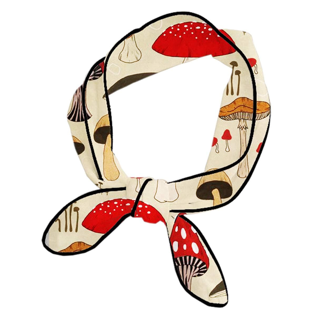 Neck Hair Head Accessories Scarf Bandanas - Handbag Handle Wraps, Soft Chiffon Polyester Soft Bracelet, Multifunction Fashion Neckerchief - The Various Mushroom Art