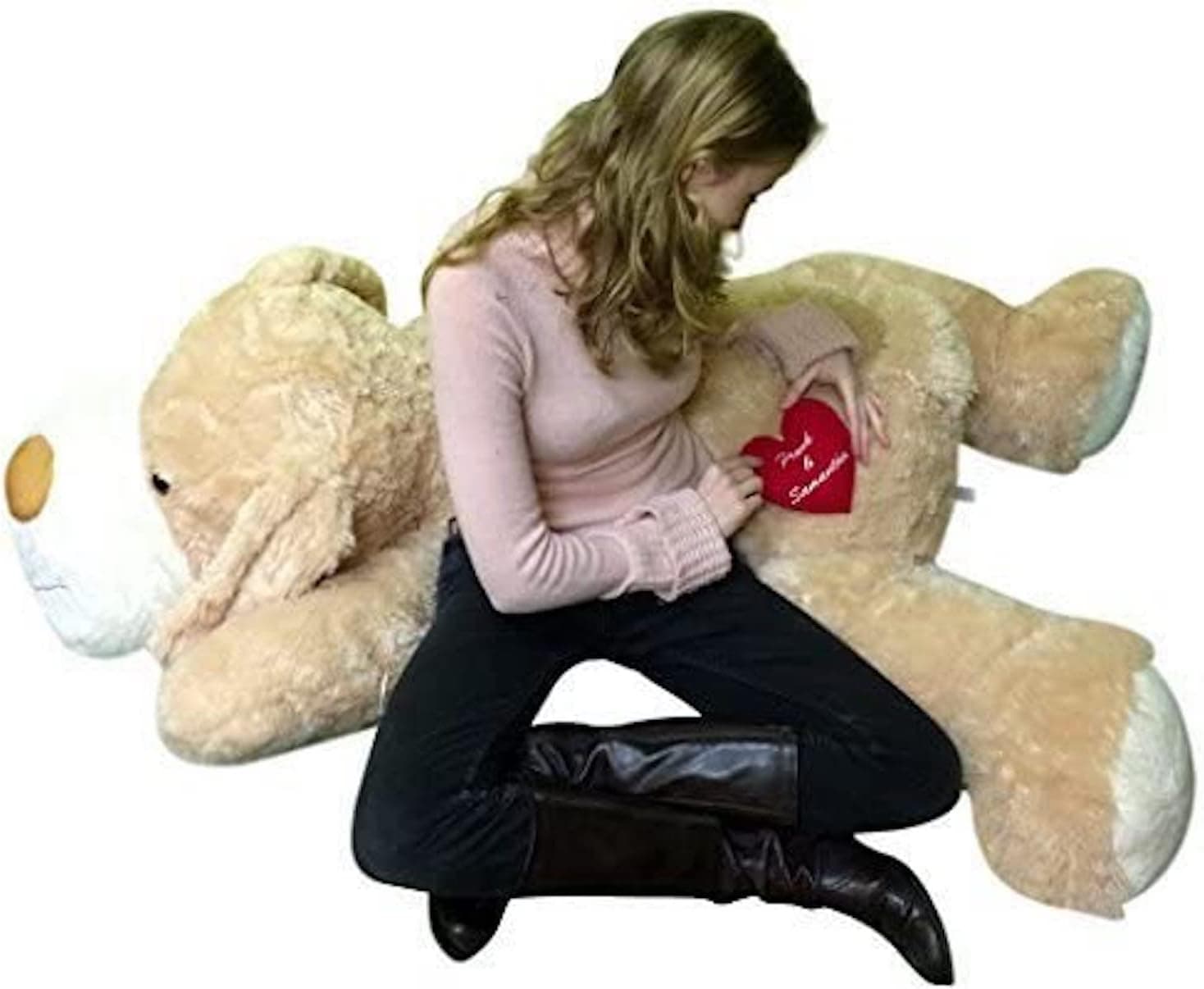 Big Plush Custom Personalized Giant Stuffed Dog 60 Inch Soft Customized with Your Text