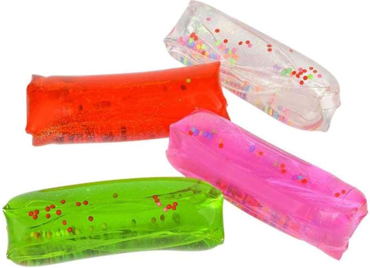 Happy Deals~ 5 Inch Water Wigglie with Beads - 4 Pack