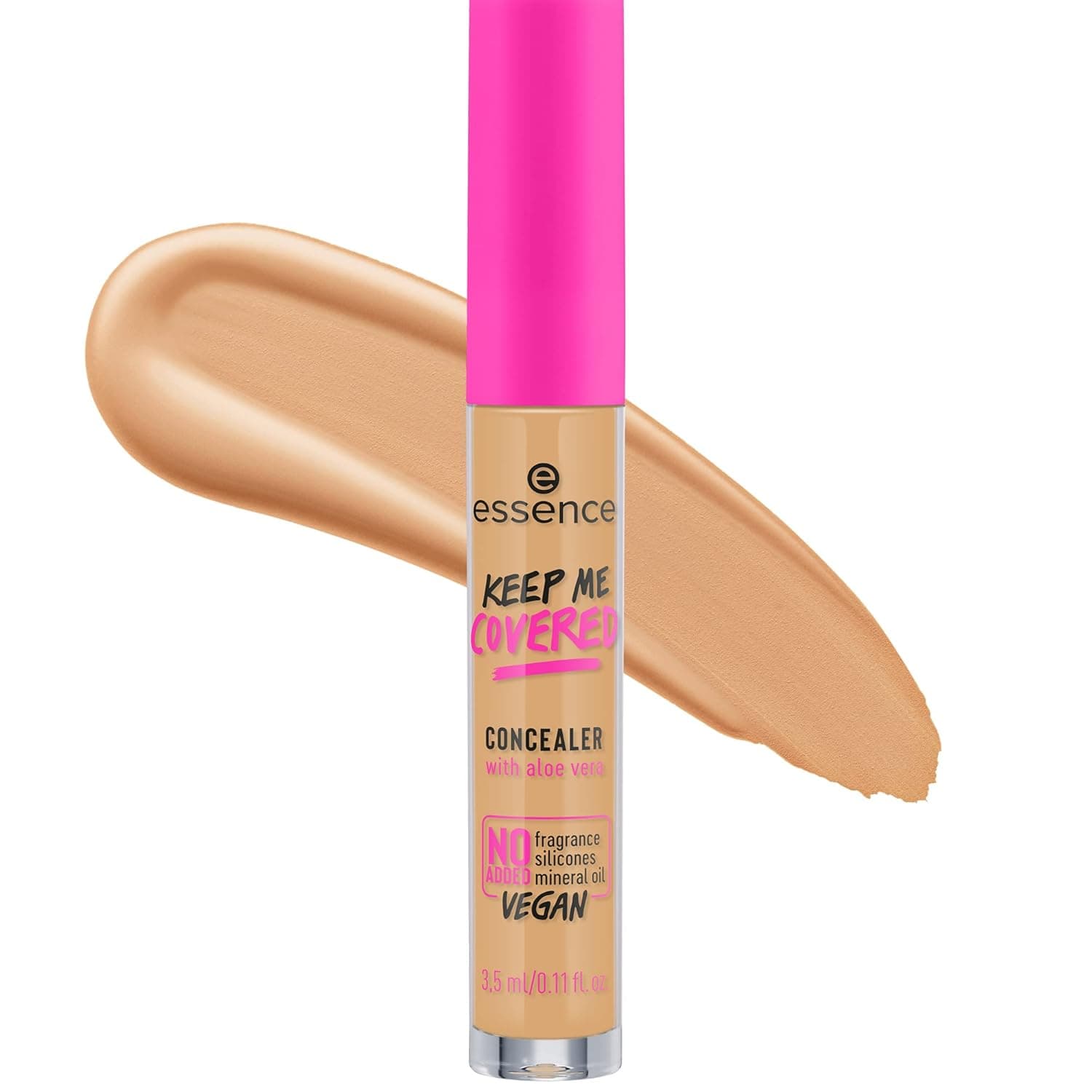 essence | Keep Me Covered Concealer (60 | Light Medium) | Lightweight, Non-Comedogenic, Buildable Coverage | Vegan & Cruelty Free | Free From Silicone, Parabens, Oil, Alcohol, & Microplastic Particles