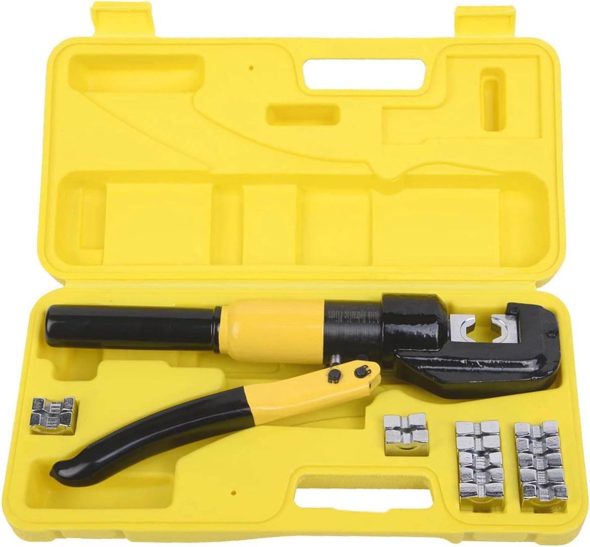 Super buy 5 Ton Hydraulic Wire Terminal Crimper Battery Cable Lug Crimping Tools/Dies