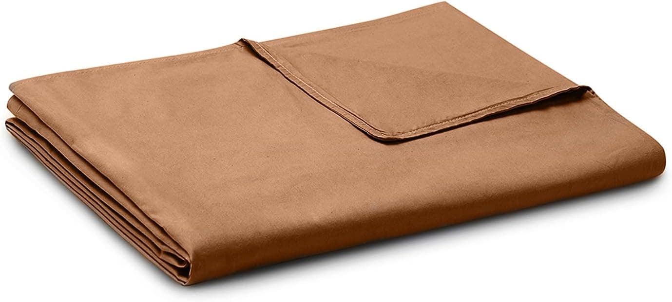 BB BLINBLIN Soft and Breathable Duvet Cover for Weighted Blankets (80''x87'') for Two People- Brown Print…
