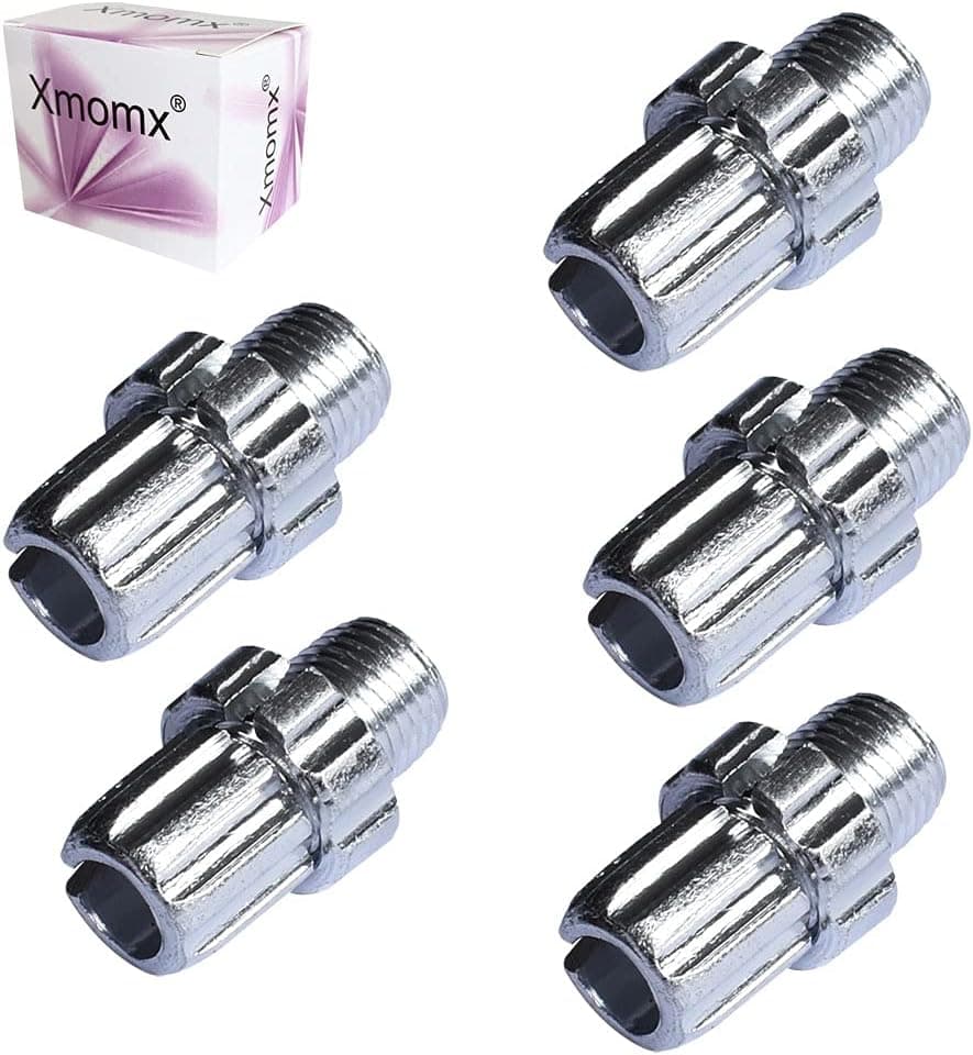 Xmomx 5 pcs 10mm M10 Bike Brake Handle Lever Fastener Adjusting Barrels Screws Bolt MTB Bicycle Aluminium Alloy for Mountain Bike Road Bike Silver