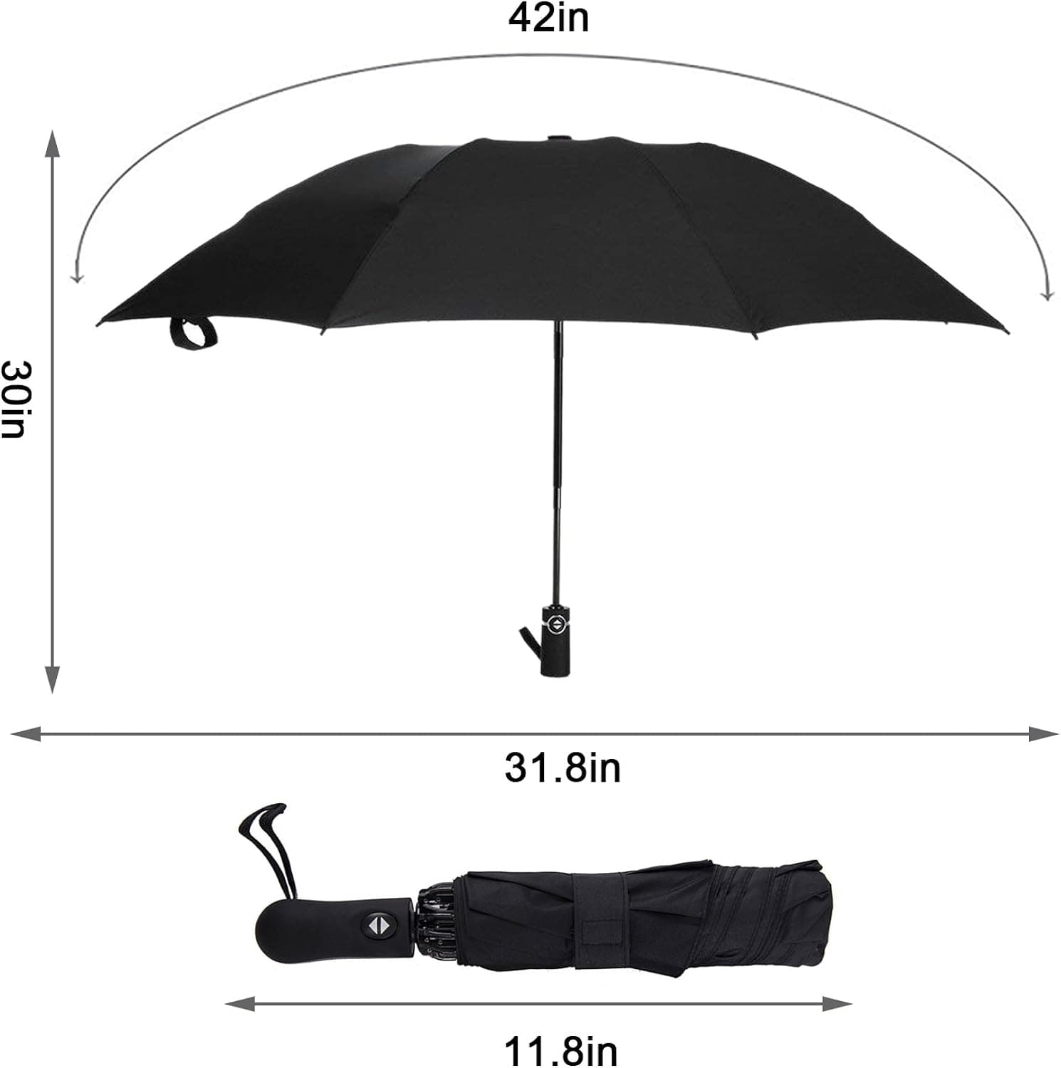 iVict Patio Reverse Inverted Windproof UV Protection Reverse Folding Travel Golf Outdoor Umbrella- Auto Open Close
