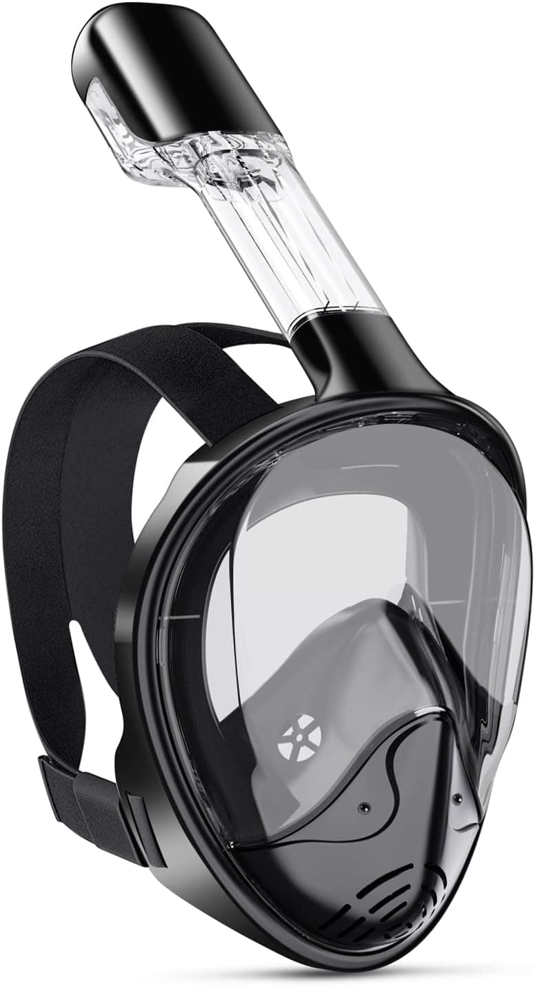 ForShine Snorkel Mask,Snorkeling Mask with Detachable Camera Mount,180 Degree Panoramic View Anti-Leak Anti-Fog Snorkel Gear for Adults & Kids