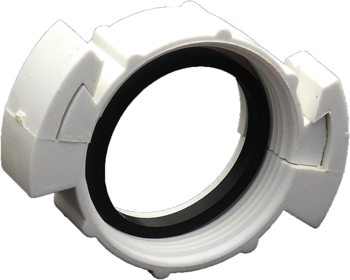 LASCO 03-1883 Two Piece Slip Joint Nut, 1-1/2", White