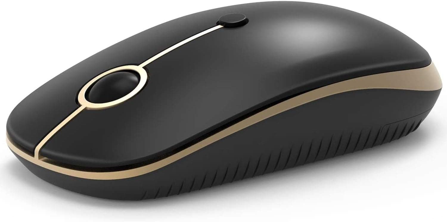 PryRose Bluetooth Mouse, Slim Dual Mode(Bluetooth 4.0 + USB) 2.4GHz Wireless Bluetooth Mouse for Laptop, MacBook, PC