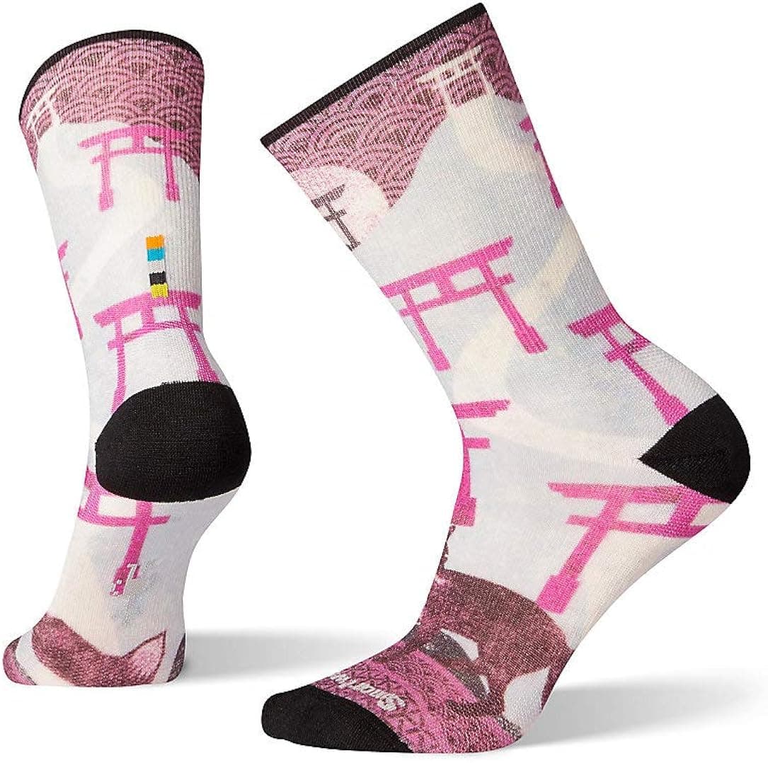 Smartwool Curated Graphic Crew Socks - Women’s Fushimi Merino Wool Socks with Ultra Light Cushioning MULTI COLOR Medium