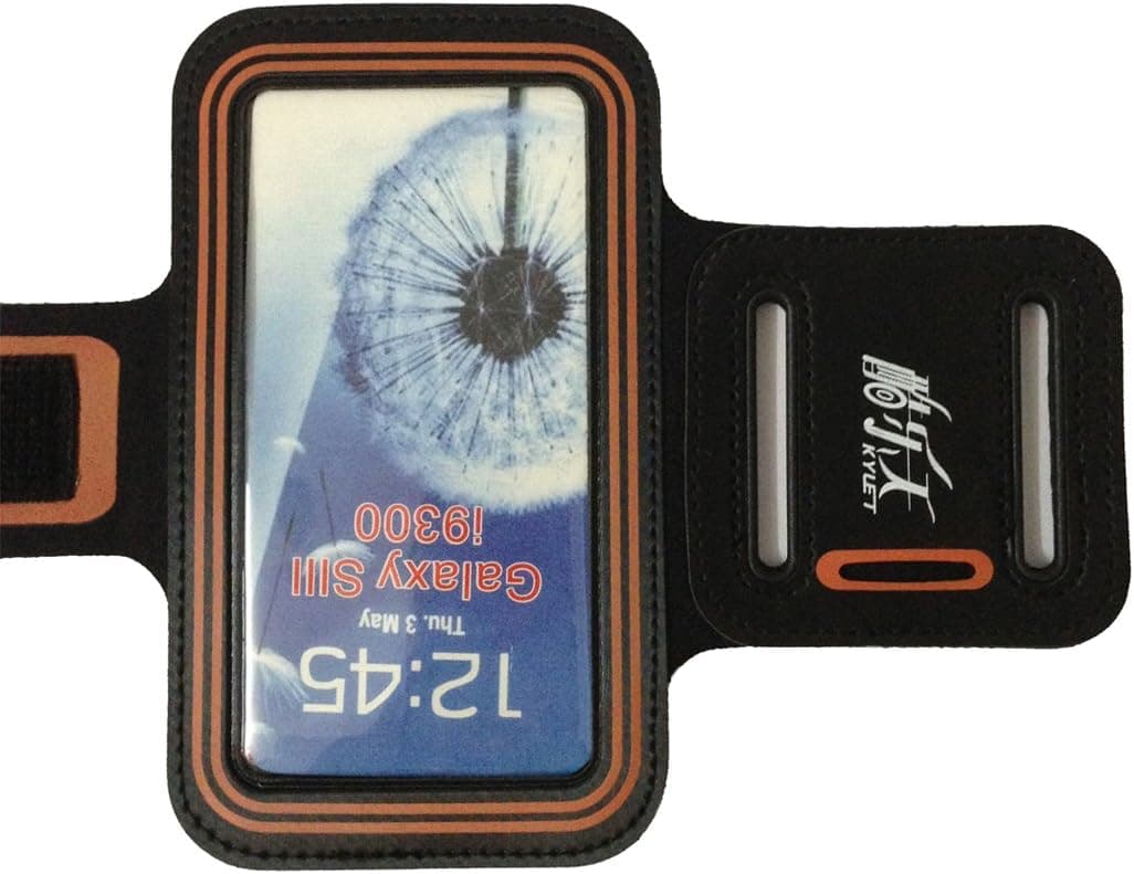 Black-light Red Gym Running Sport Armband Case Compatible with Samsung Galaxy S3 Siii I9300