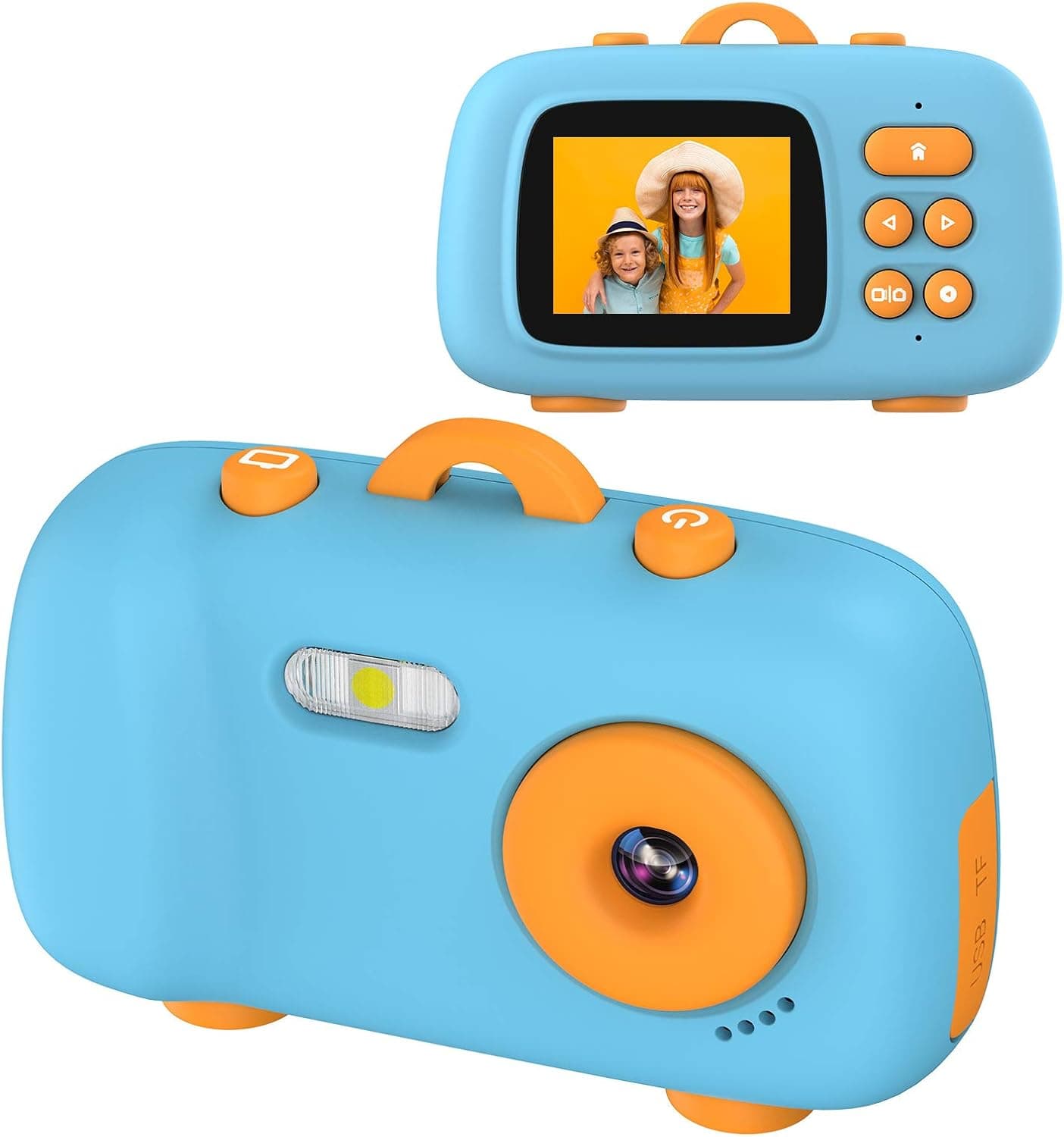 Vandico Kids Camera Best Gifts for 3to 6 Years Old Girls Shockproof Kid Camera with Soft Silicone Shell for Outdoor Play (8G TFcard Included) Red