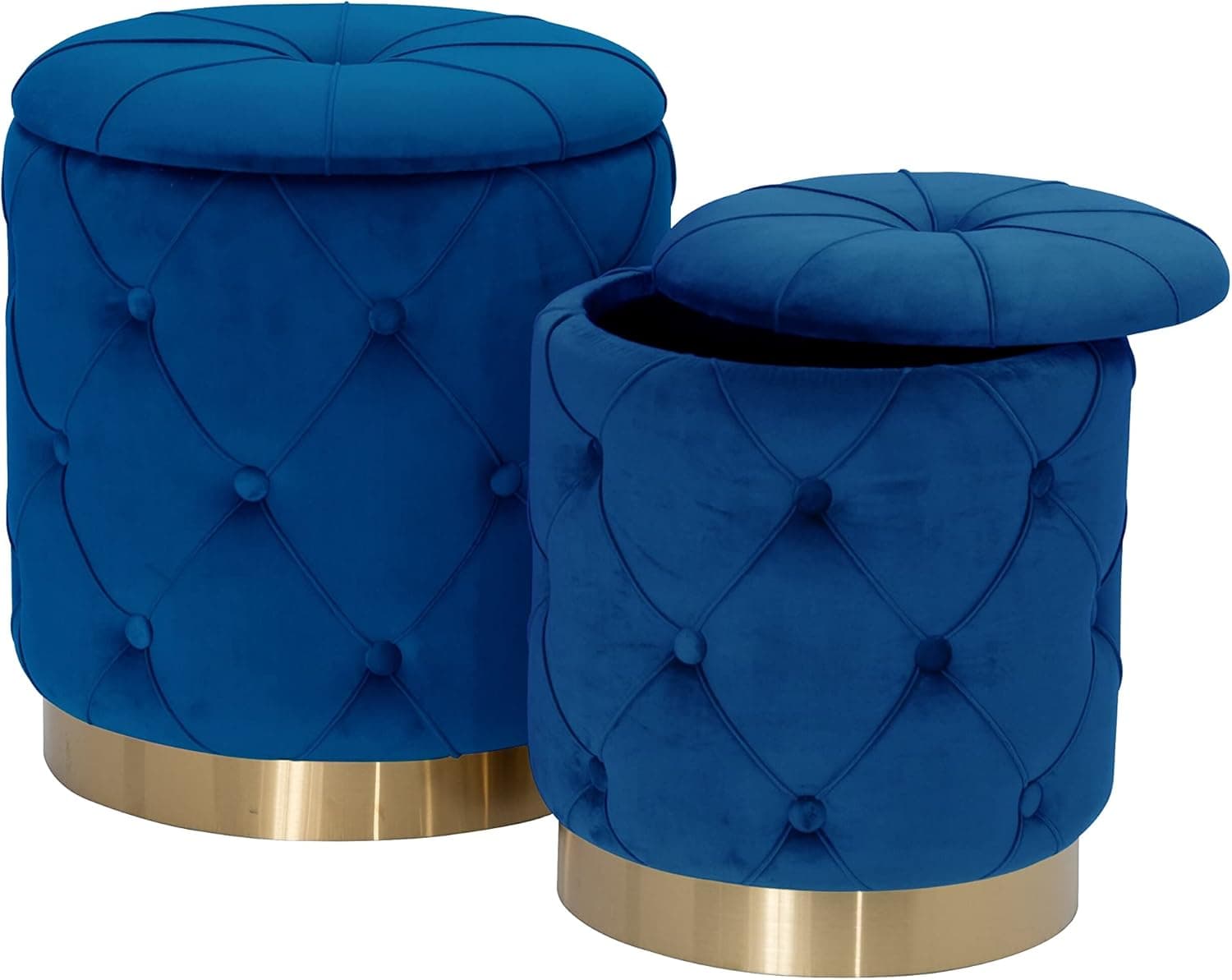 Best Quality Furniture Ottoman, Blue