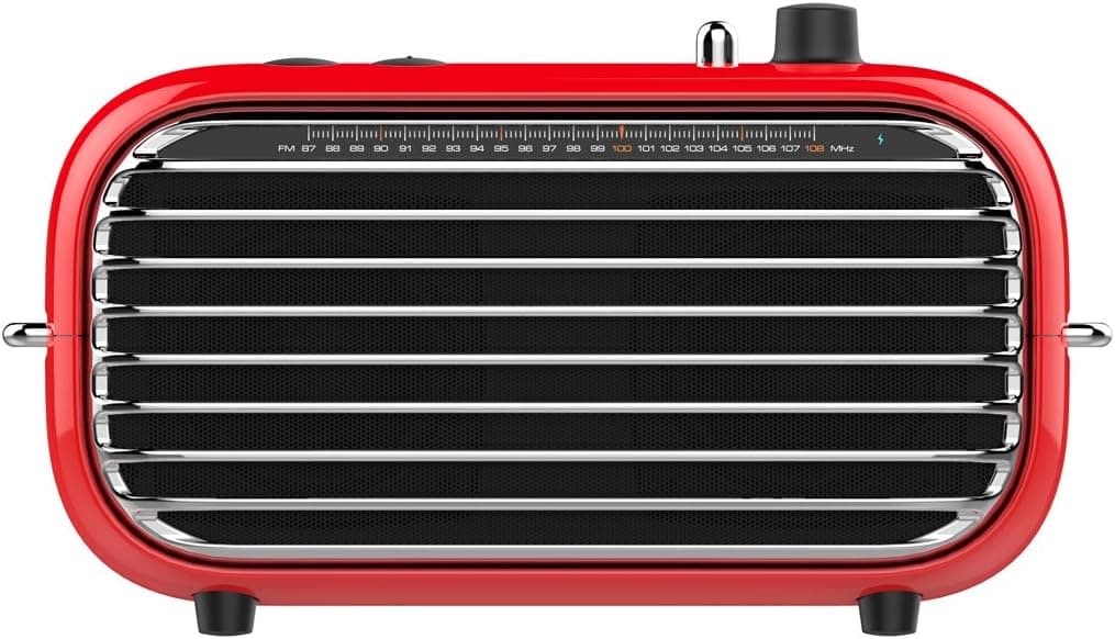 Vintage Bluetooth Speaker, LOFREE Poison Retro Speaker with FM Radio/20W Audio Output/Powerful Bass Enhancement, Wireless Speaker for Travel,Party