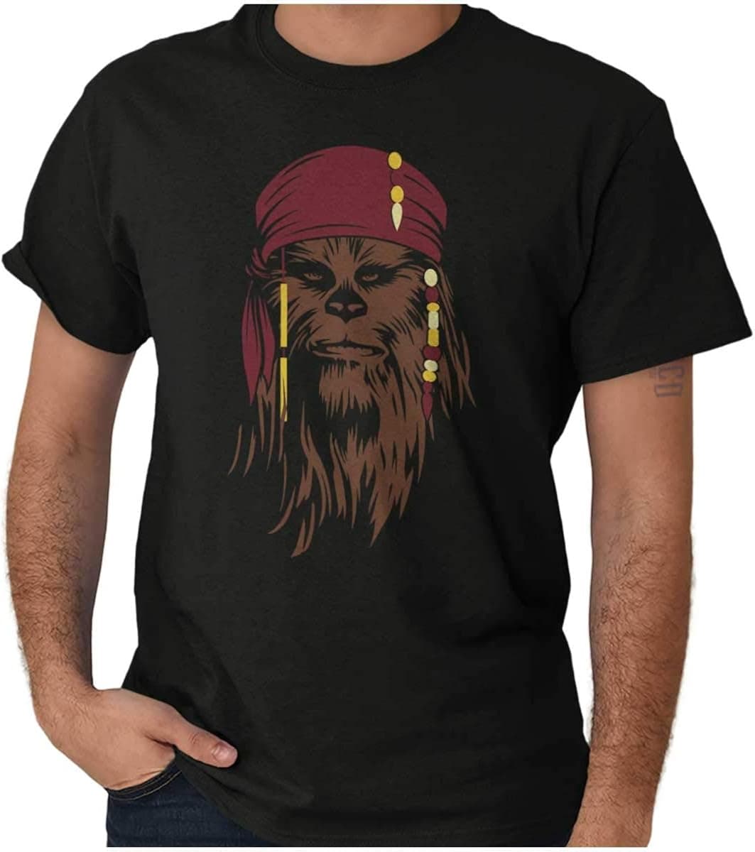 Brisco Brands Pirate Captain Humanoid Alien Vector Graphic T Shirt Men or Women