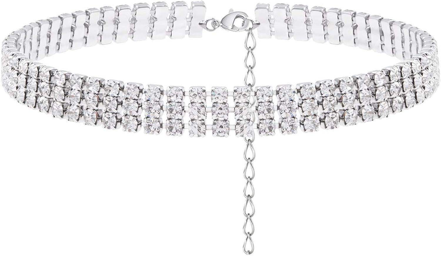 Lcherry Crystal Rhinestone Anklet Bracelet for Women Summer Foot Jewelry